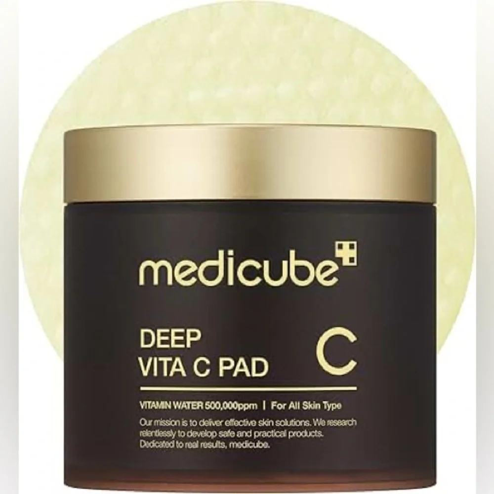 Medicube Deep Vita C Facial Pads Vitamin C Toner Pads Uneven Skin Tone 70 Pads